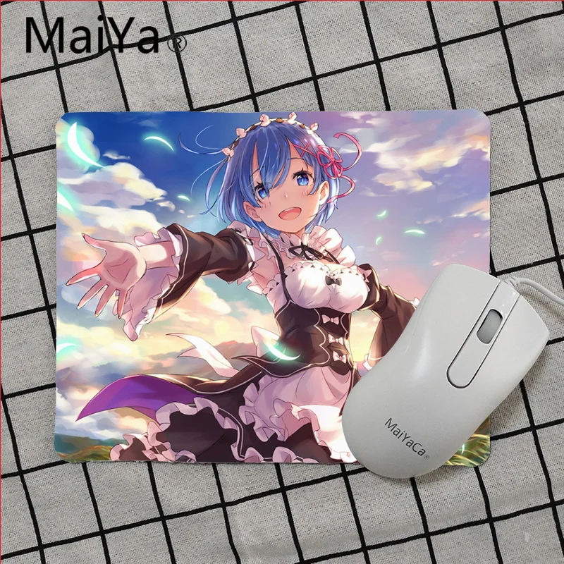 No Lock Edge25x29cm Maiya Высокое качество Re ZERO начало жизни в другом мире коврик для мышки в стиле аниме гладкой блокнот настольные компьютеры коврики игровой мышь Pad - Цвет: No Lock Edge25x29cm