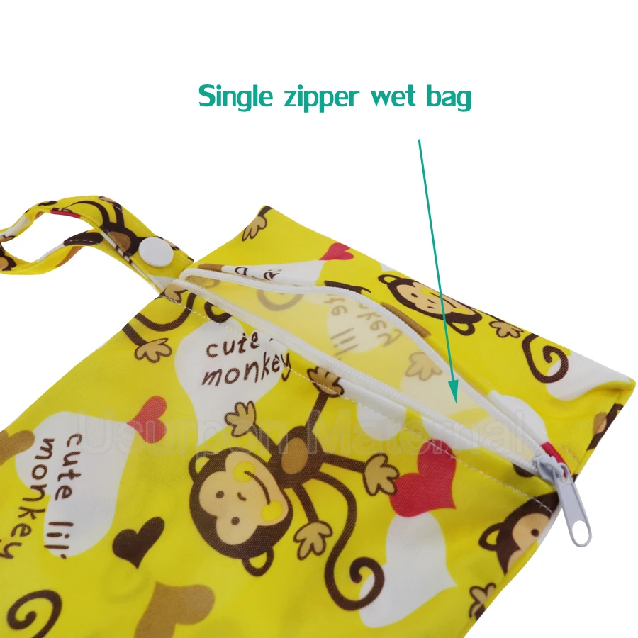 [Usurpon] скидка 2 шт. 15*20 см Водонепроницаемая влажная сумка с принтом ткань pul