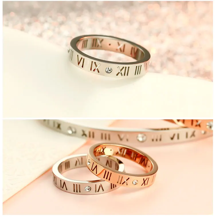 Роскошные брендовые ювелирные изделия знаменитостей парные кольца из титановой