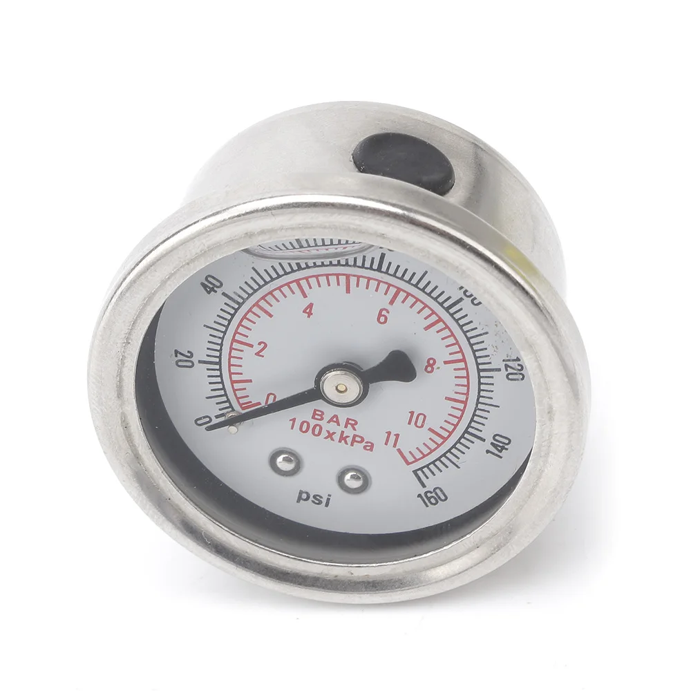 CNSPEED датчик давления топлива жидкость 0-160 psi Масляный Пресс датчик топлива белое лицо Универсальный 1/8 NPT YC100917