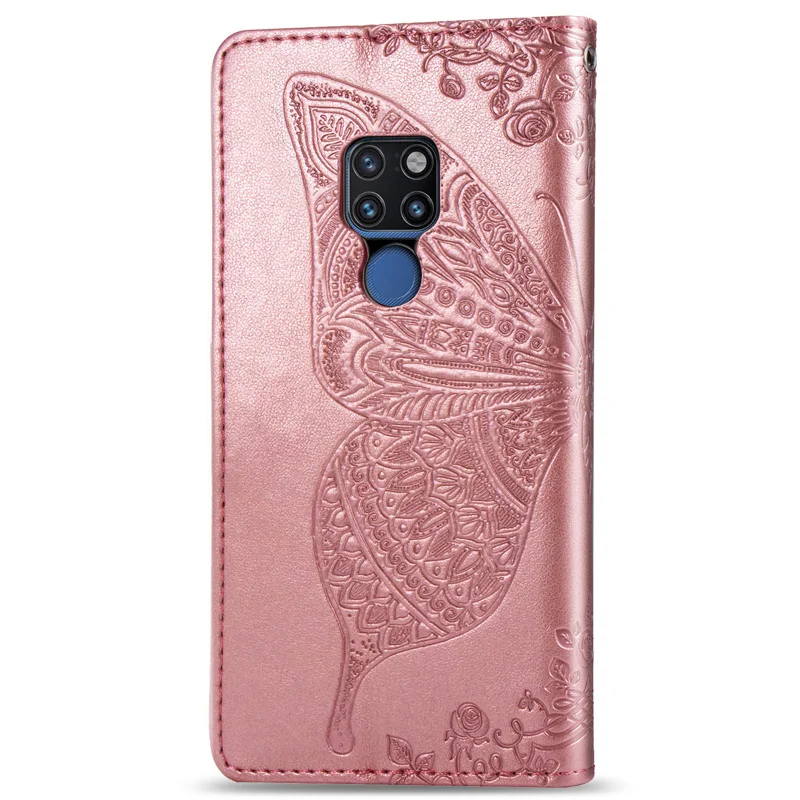 Чехол книжка из искусственной кожи с 3d бабочкой для huawei mate 20 чехол Lite смартфона