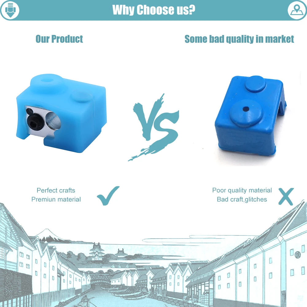 Силиконовый чехол для 3D-принтера e3d v6