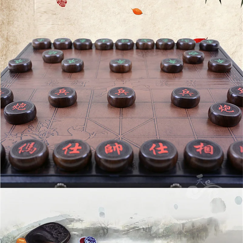 BSTFAMLY китайские шахматы Rosewood Fold 32 шт./компл. старая игра Go Xiang Qi международные шашки