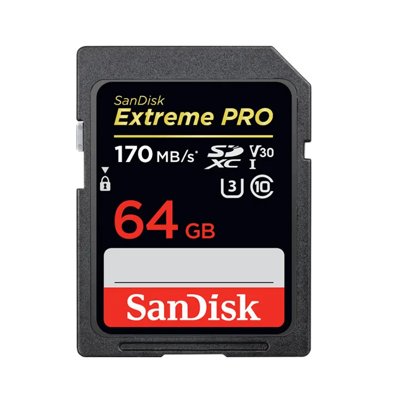 Карта памяти SanDisk Extreme PRO SD карта 16 ГБ 32 64 128 256 SDHC SDXC класс 10 95 Мб/с U3 поддержка V30 4K