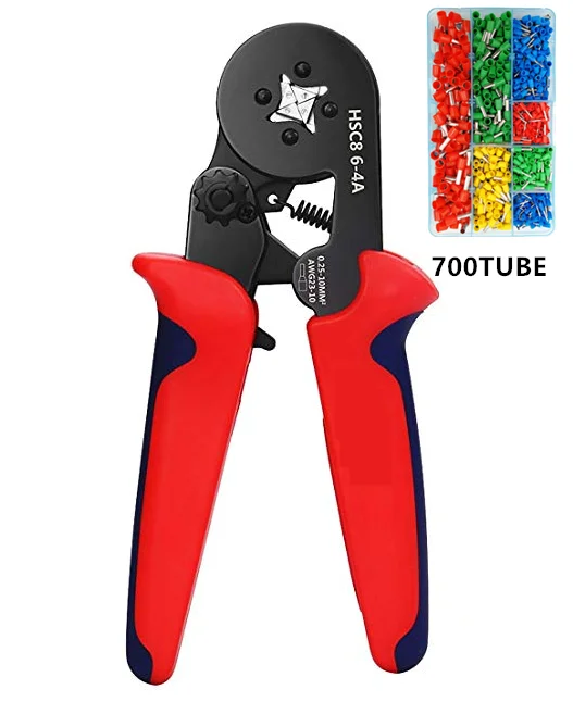 HSC8 0 25-6mm2 23-7AWG обжимные плоскогубцы 6-4A 6-6 мини круглый нос трубки игольчатые Клеммы