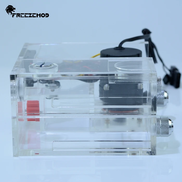 FREEZEMOD двойной оптический привод водяного охлаждения резервуар для воды Настольный интегрированный ноутбук водяной насос промышленный термометр. GQSX-Y1