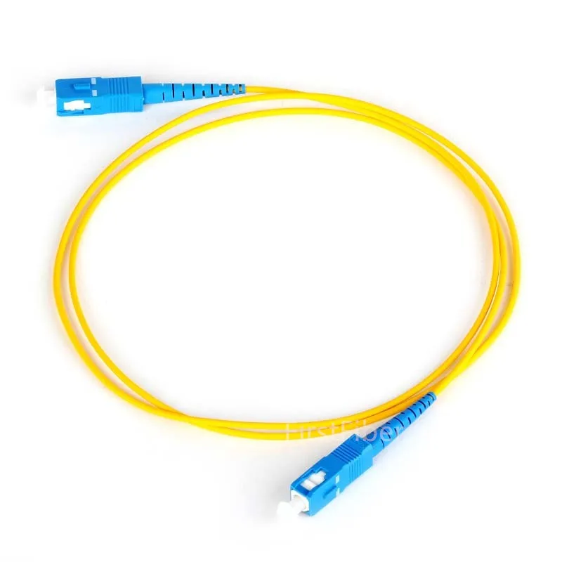 

50pcs 1m SC UPC to SC UPC G657A Fiber Patch Cable, Jumper, Patch Cord Simplex 2.0mm SC PC TO SC PC PVC SM Bend Insensitive