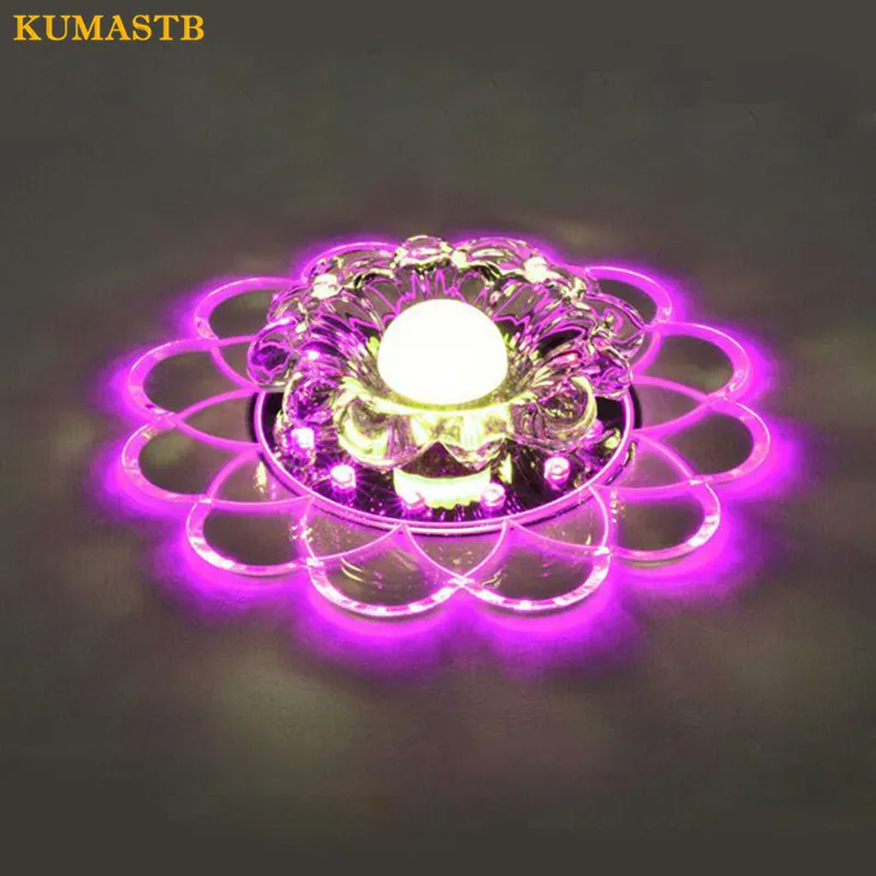 Светодиодный хрустальный цветок потолочный светильник s Гостиная Светильник