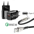 Ковбойский USB-кабель QC 3,0, быстрое зарядное устройство Type C, зарядный провод для Samsung S8 S9 Google Pixel 3 3a XL Oppo Reno Huawei P20 lite P30 Pro