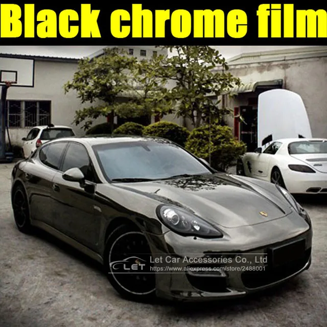 

The newest High stretchable Waterproof UV Protected Black Chrome Mirror Vinyl Wrap Sheet Roll Film Car Sticker Decal Sheet