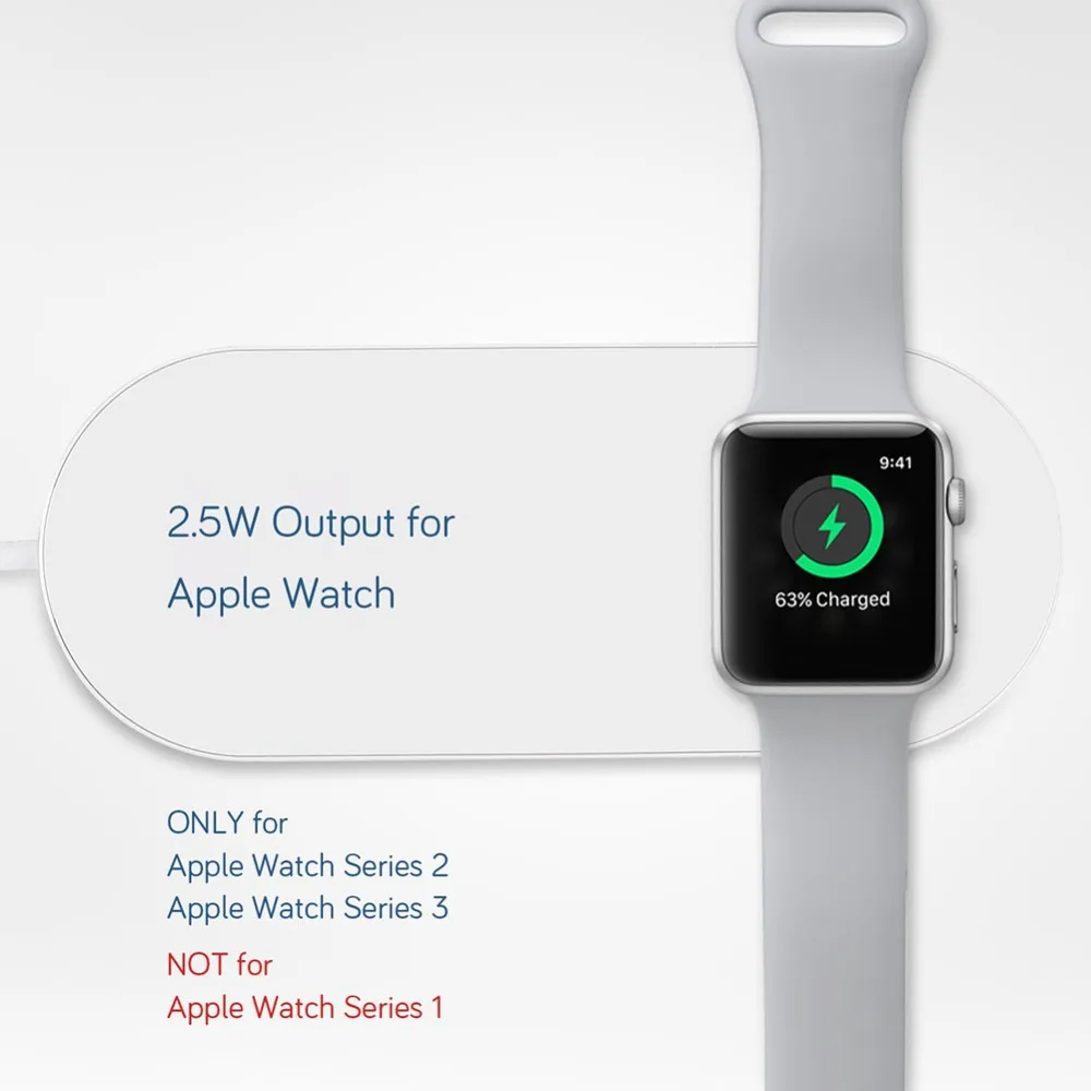 Беспроводное зарядное устройство для Apple Watch кабель быстрой зарядки iPhone X XS XSMAX XR 8
