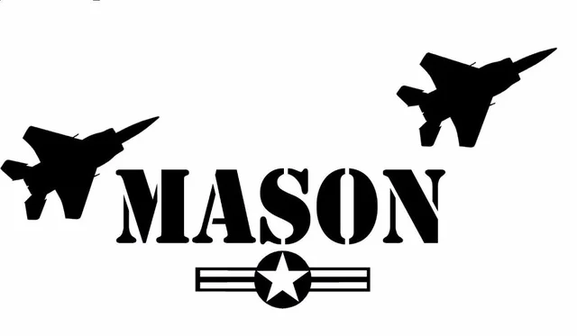 Выполненный на заказ персонализированный армейский Стиль истребителей Съемный