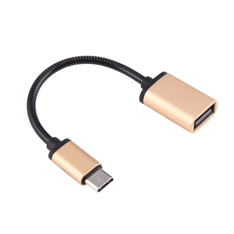 Новый металлический кабель-Переходник USB C 3 1 Type папа-USB мама OTG для синхронизации
