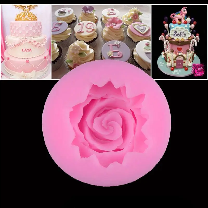 Формы для мыла из смолы с 3D розами форма свечи желе торта ремесла формы ручной
