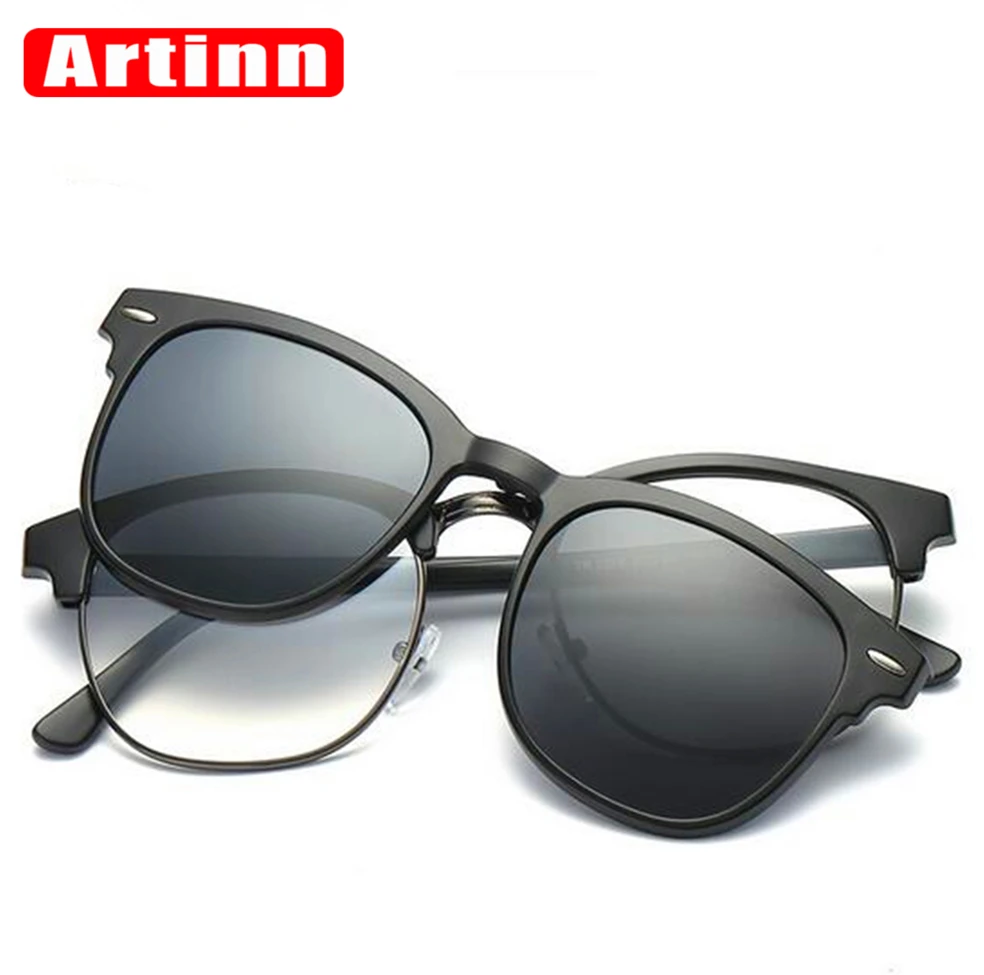 Очки солнцезащитные поляризационные 2 в 1 с магнитной застежкой|prescription eyeglasses|brand