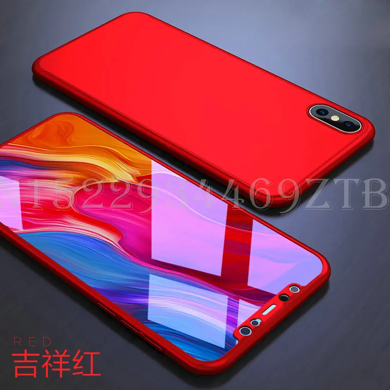 Redmi 7 360 градусов полная защита чехлы с закаленным стеклом для Xiaomi 7A 5 45 дюймов Note Pro