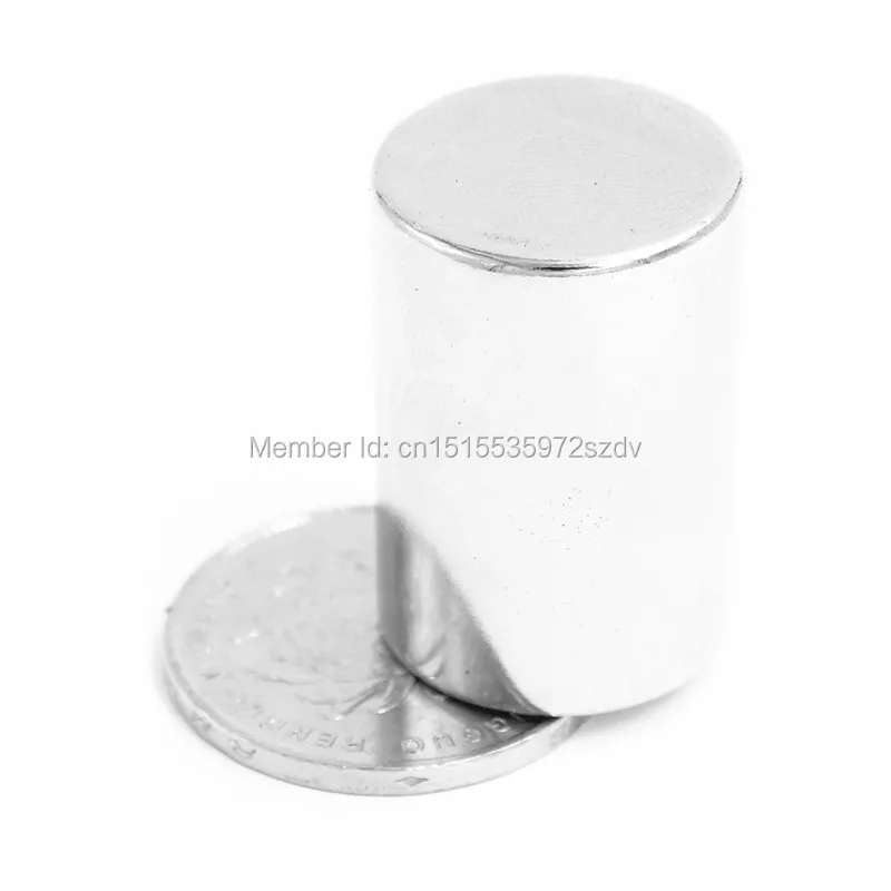 

5pcs Strong Round Dia 20mm x 30mm N35 Rare Earth Neodymium Magnet Art Craft Fridge 20x30mm