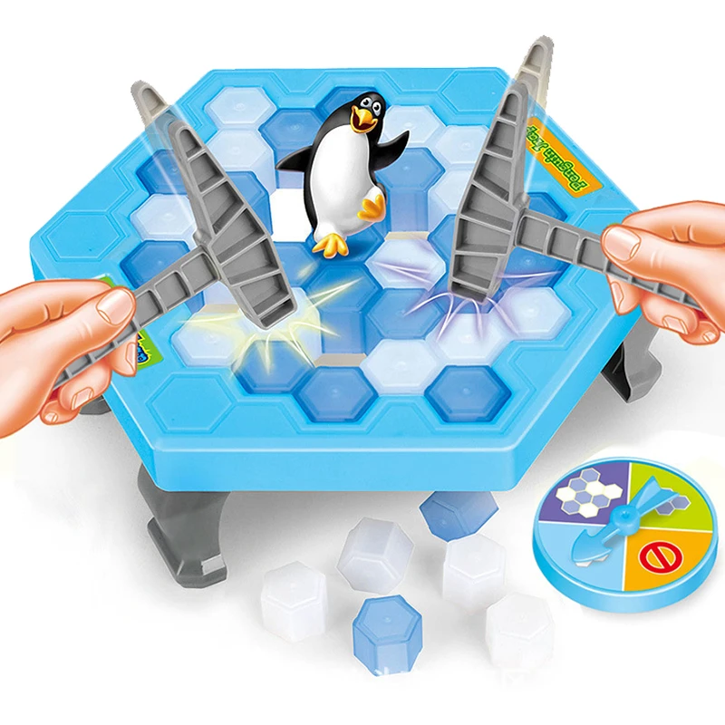 Забавный Пингвин ловушка интерактивные вывеска indoor Board игра изделия для крошения