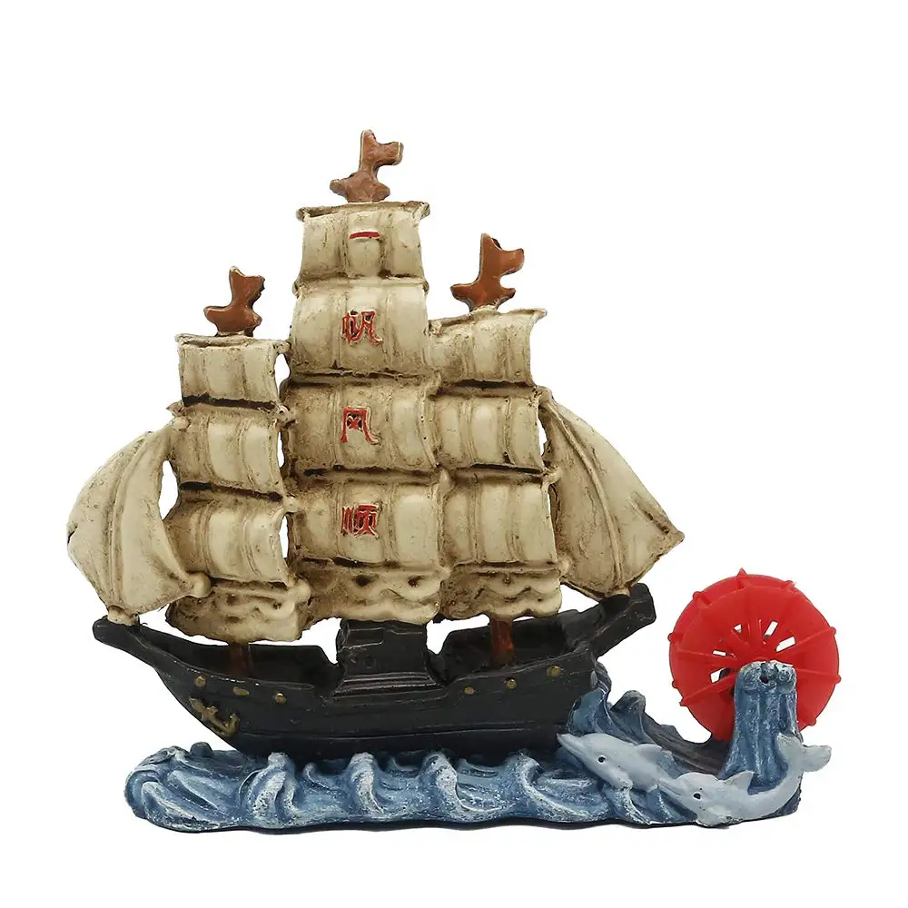 Смола для дома воздушный камень аквариум корпус Bubbler Декор парусник пейзаж