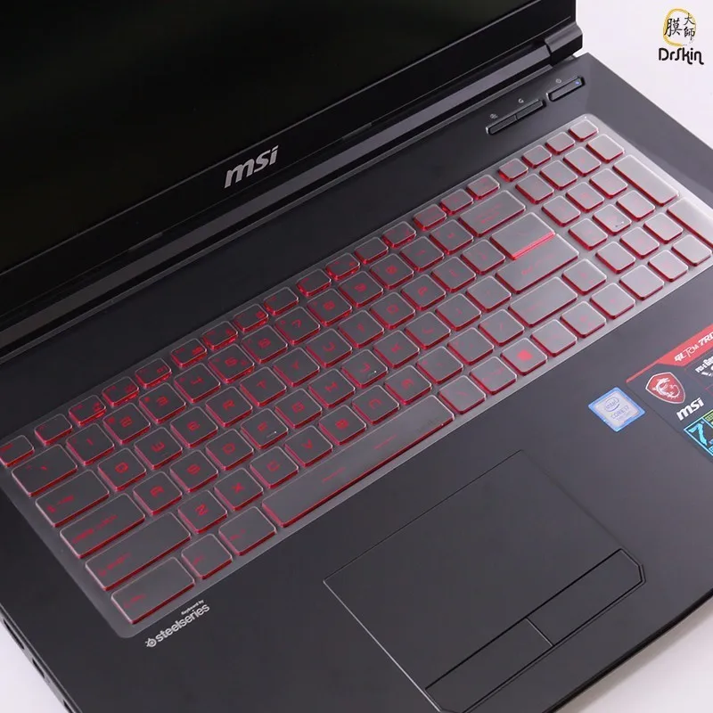 Защитная пленка для клавиатуры ноутбука из ТПУ для MSI GS60 GS70 GL62M GL72M GT72 15,6 дюймов, прозрачная Водонепроницаемая Мембрана для ноутбука
