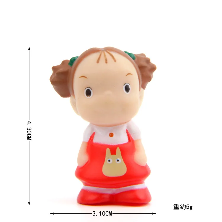 TOTORO mini Ghibli, милая аниме фигурка, пластиковая ПВХ Модель, украшение для дома, автомобиля, куклы, рождественский подарок, Комплект детских игрушек - Цвет: 10