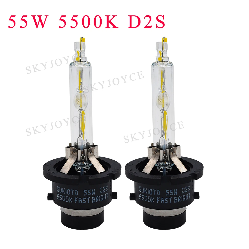 SKYJOYCE быстрая яркая 55 Вт D2S D2R D4S D4R HID лампа для балласт комплект 5500 к белый