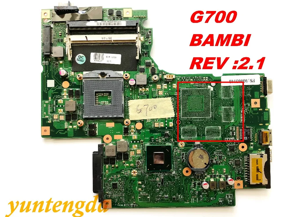 Оригинал для материнской платы Lenovo G700 Бэмби рев: 2 1 проверенные хорошие