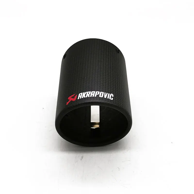 1 piece Akrapovic наконечник выхлопной трубы из углеродного волокна для Volkswagen Polo VW Golf 6 7 MK7 Jetta Mk6 Lavida Bora Scirocco 1,4 T - Color: 1 piece