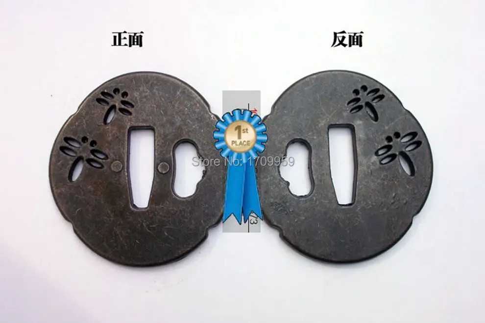 Wondefuul японский сплав Guard Tsuba для самурайский меч катана нож Guard Wakizashi ручной работы