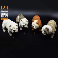 14 scale 14 short body exaggerated british bulldog m 9009 model toy four color dog puppy pet animal f 12 toys
