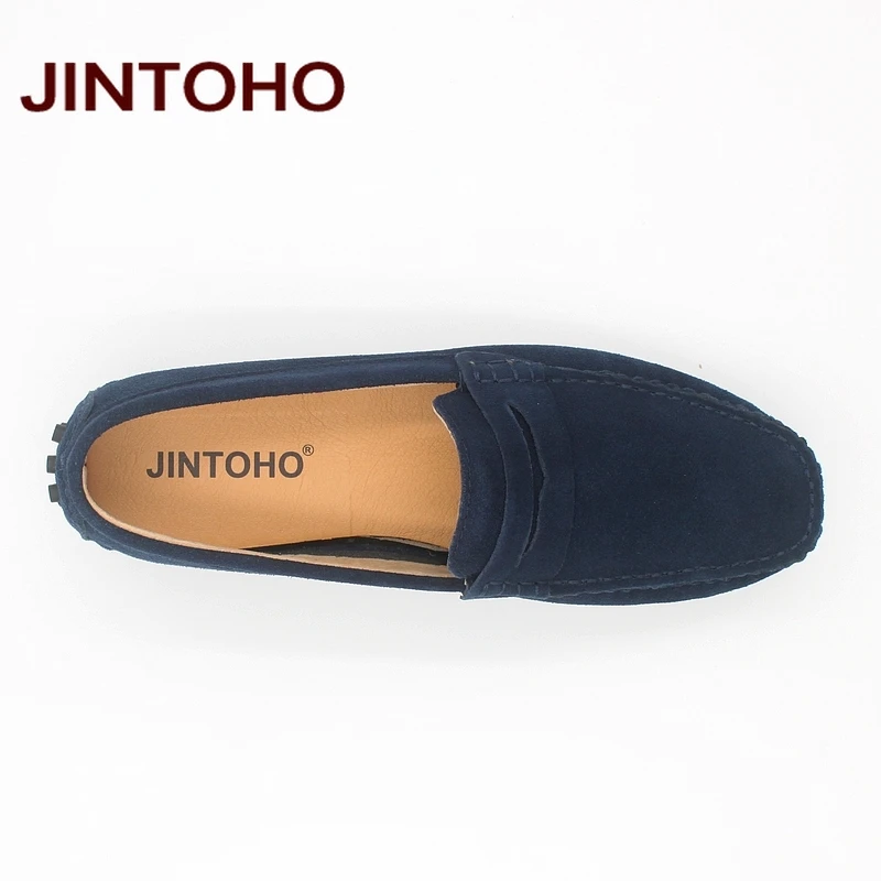 Лето jintoho/модная мужская повседневная обувь; Высококачественная Мужская обувь из натуральной кожи; Брендовые мужские водонепроницаемые мокасины; мужские слипоны на плоской подошве