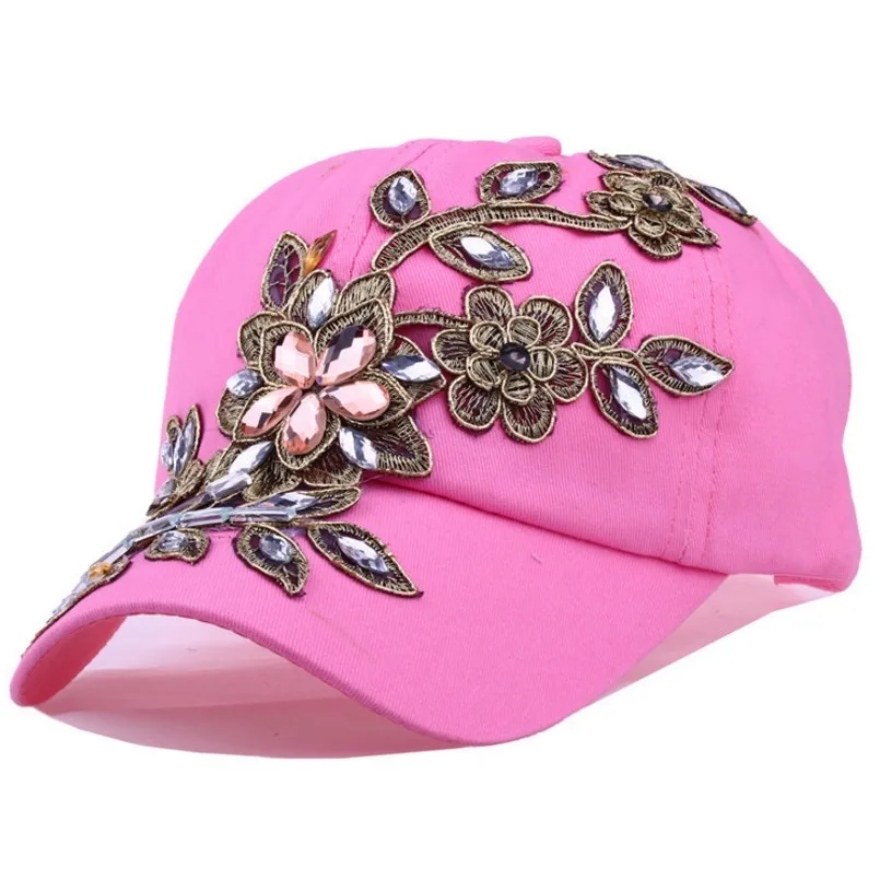 2019 модные бейсболки женские с цветочным узором Snapback шапки для женщин джинсовые