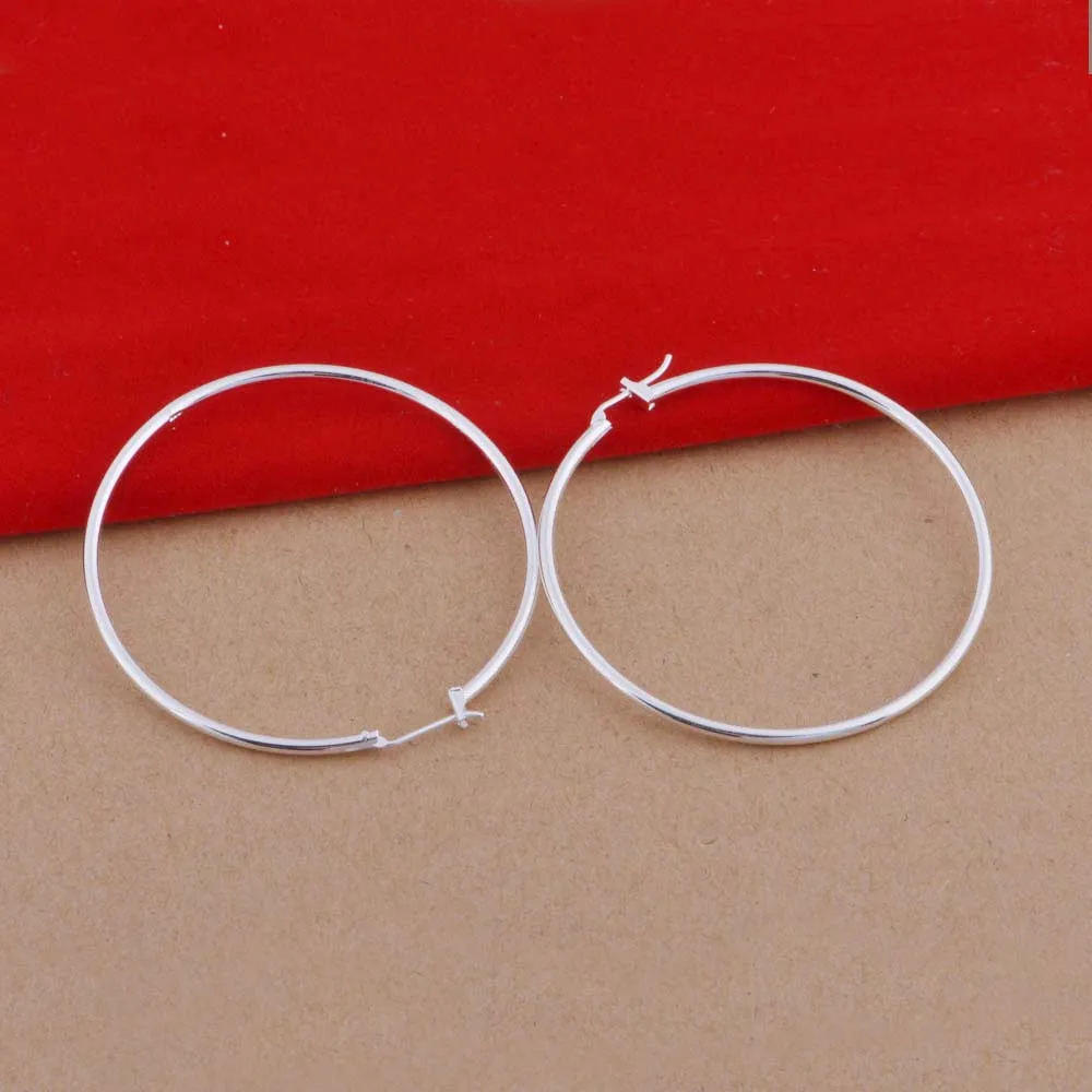 Hoop Earrings fashion Diameter 5cm round earrings style ladies party wedding jewelry new design | Украшения и аксессуары