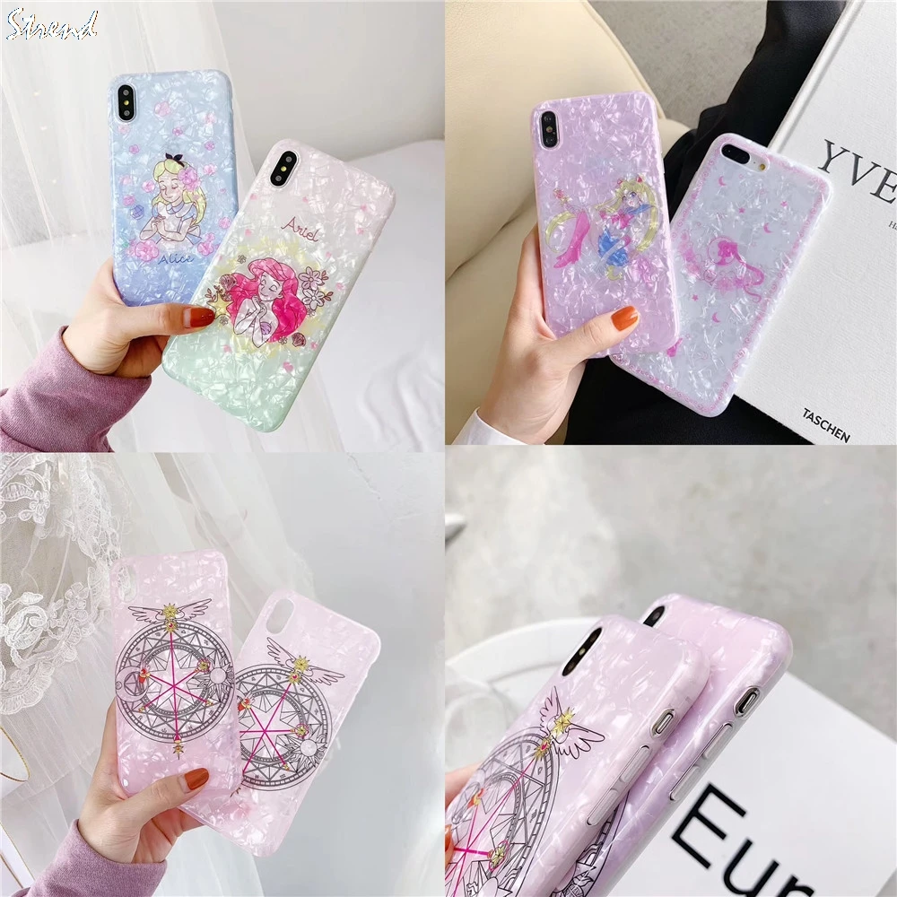 Мультяшная Бриллиантовая оболочка русалка принцесса Алиса Сейлор Мун чехол для