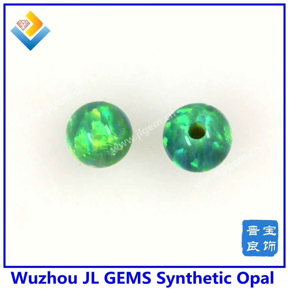 

Hot !!! (20PCs/lot) Fire green opal beads round bead opal stone synthetic/lad created opal for fashion and fancy opal jewelry