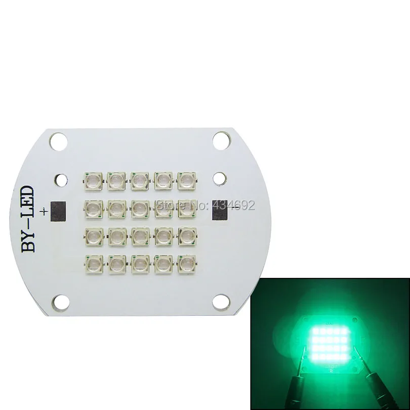 Высокая мощность 60 Вт Epileds Cyan 490nm 30-34V 700-1200mA светодиодный излучатель лампа для DIY
