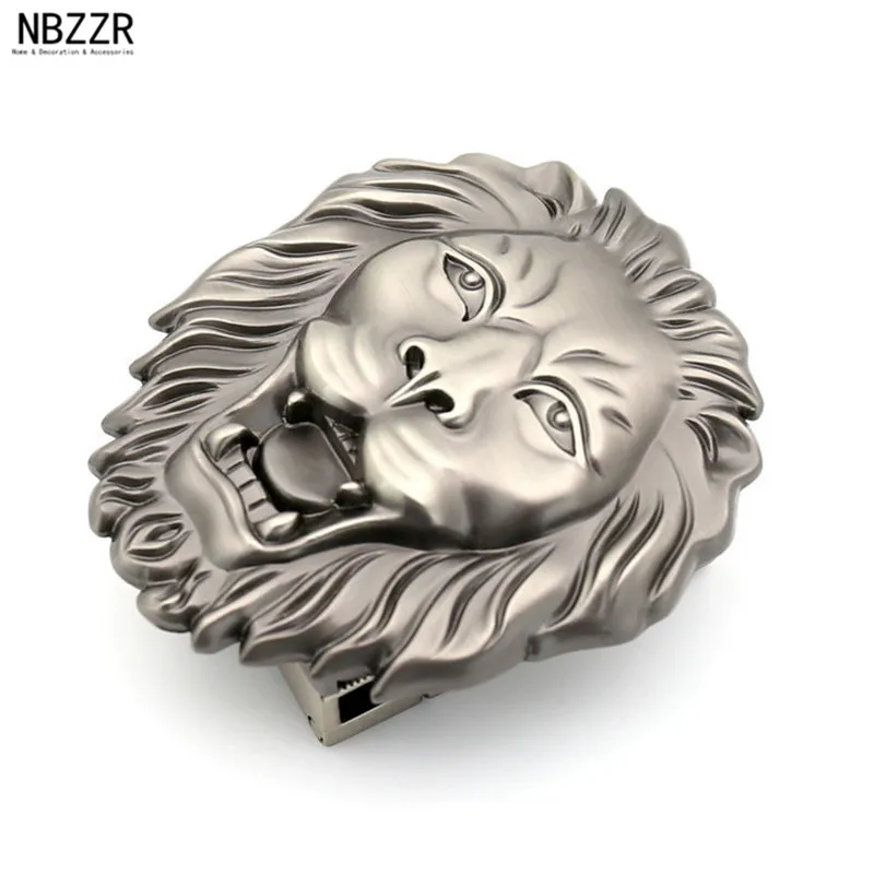 Новая популярная пряжка ремня с изображением животного мужской кожаный ремень