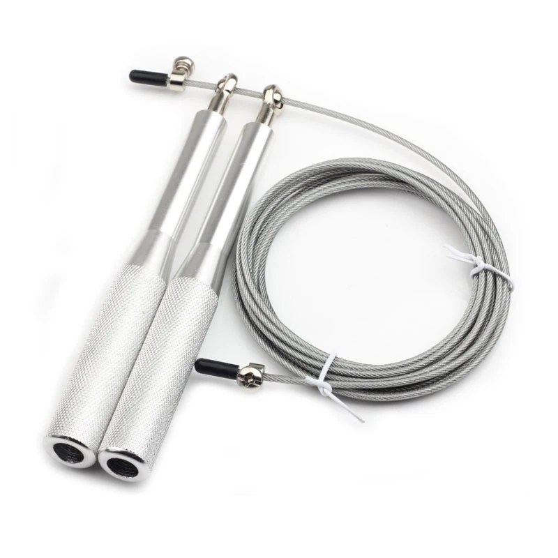 silver Лучшие продажи Скакалка RopeSpeed Скакалка для MMA Бокс Фитнес Тренировка с сумкой запасной кабель - Цвет: silver