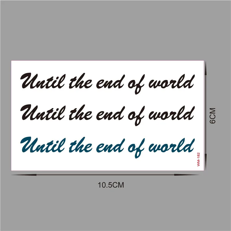 До конца мировой бренд новые модные водонепроницаемые временные татуировки