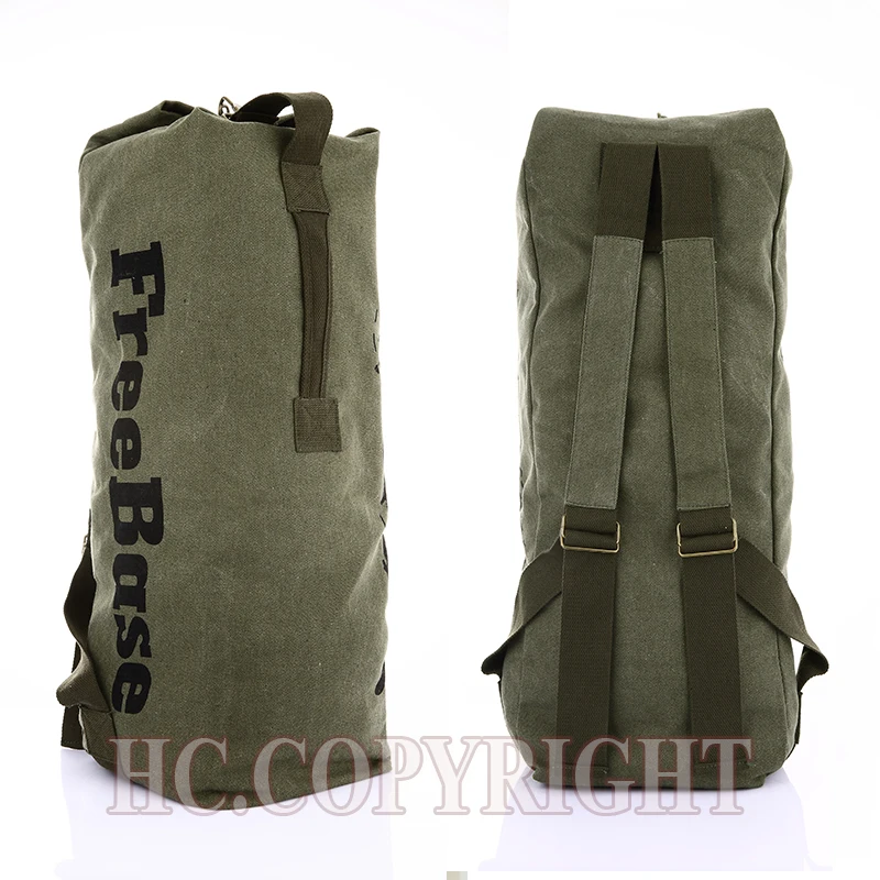 Мужской винтажный многофункциональный военный холщовый рюкзак дорожный