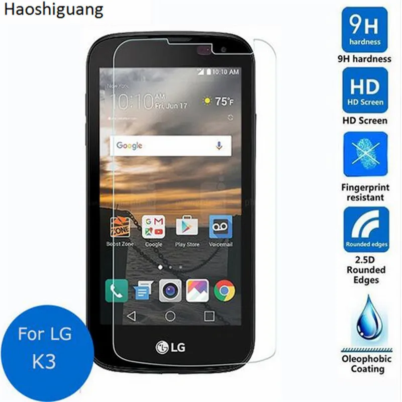 2 шт закаленное стекло для LG K3 Lte защитная пленка 9H 2.5D защитное K100ds K100 4G K 3|Защитные
