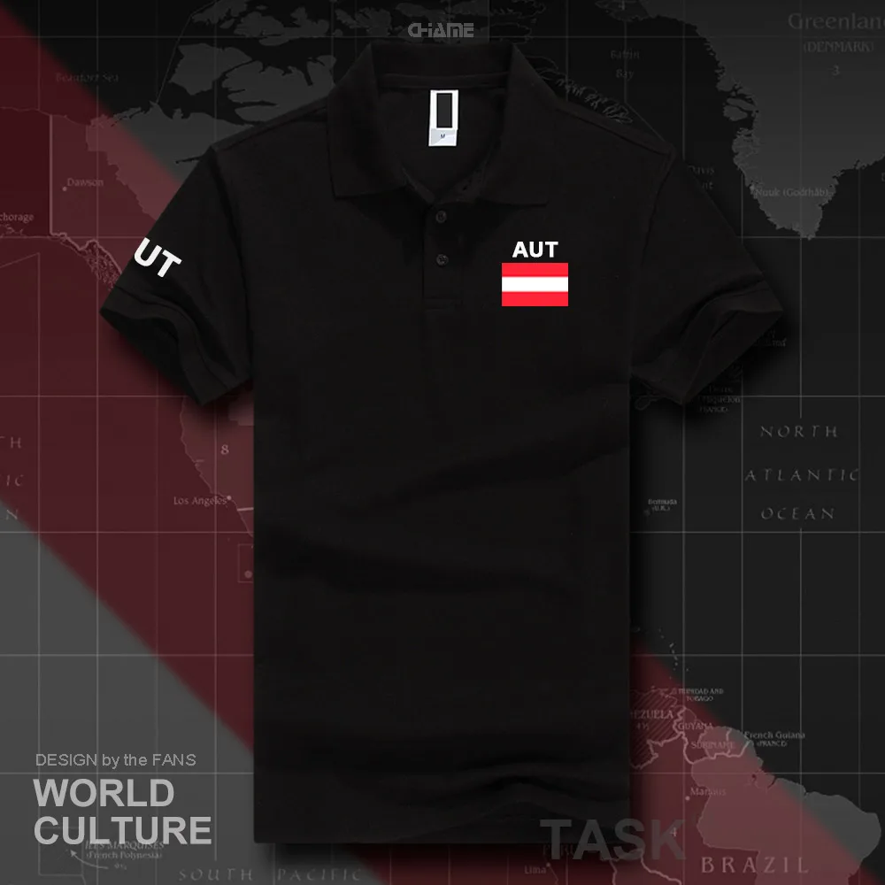 Австрия Австрийские рубашки поло для мужчин с коротким рукавом белые бренды