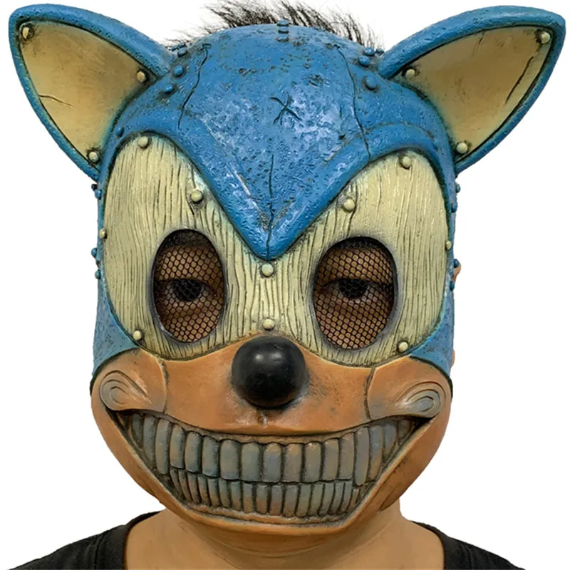 fox Face Licking Mouse Fox Full Face Mask Halloween Party Large Show Mask Headdress Halloween Cartoon Mask - Цвет: fox