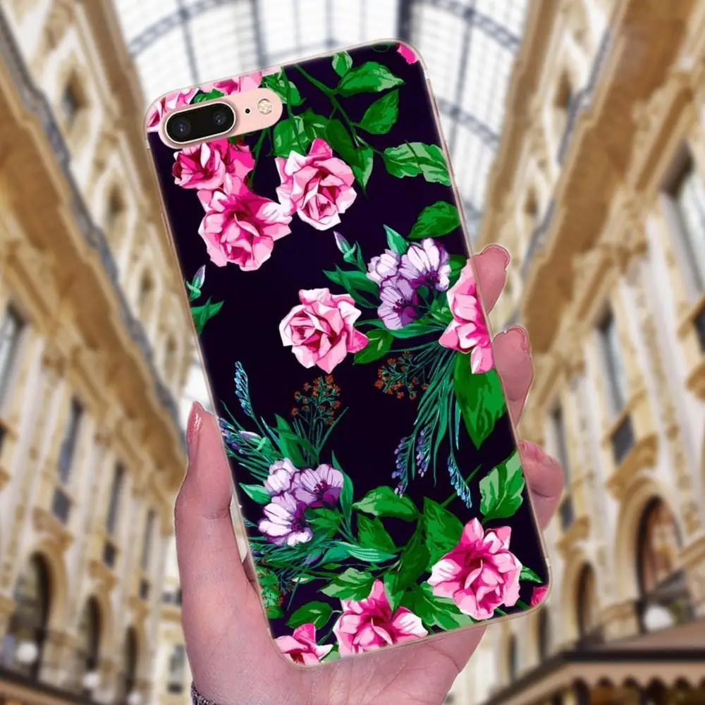 Винтажный китайский цветок розы для Sony Xperia Z Z1 Z2 Z3 Z4 Z5 compact Mini M2 M4 M5 T3 E3 E5 XA XA1 XZ