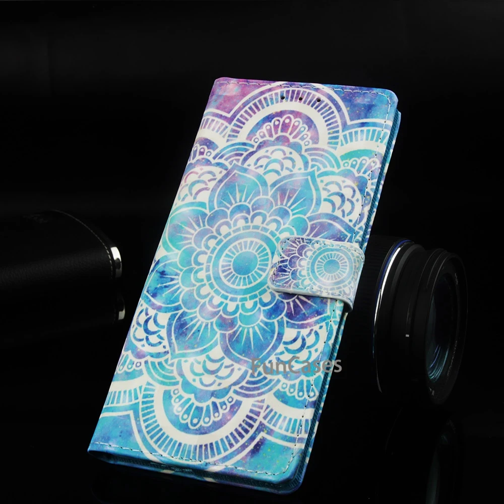 Милый 3D с рисунком из искусственной кожи откидной крышкой для samsung Galaxy S10 плюс