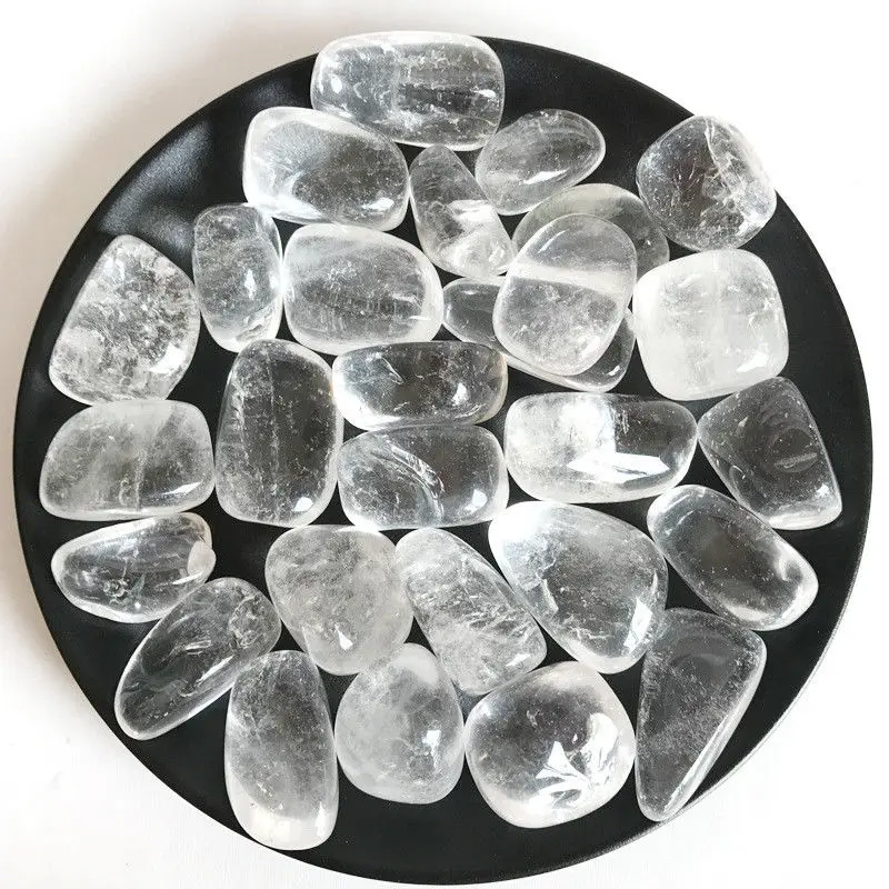 

50g natural white rock quartz tumbled stones crystals minerals