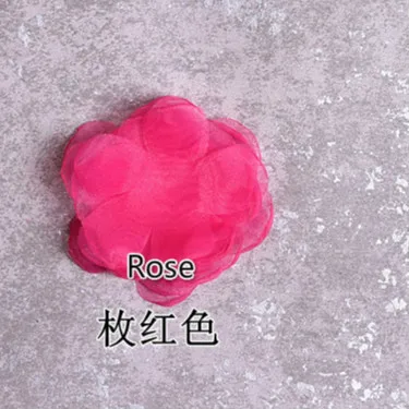 Rose 100 шт./лот, розовая, белая кружевная отделка нашивка, аппликация, кружевная ткань, свадебное платье, сделай сам, фата для невесты, украшения одежды, цветы, сергер - Цвет: Rose