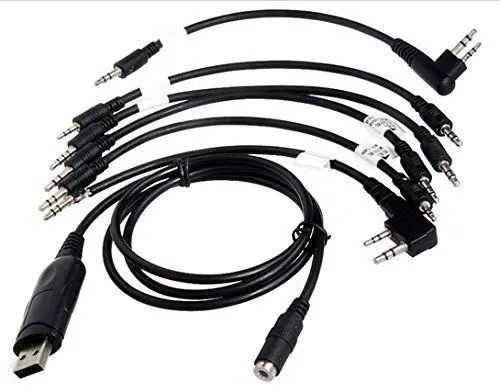 Иди и болтай Walkie Talkie партиями по 6 комплектов в 1 USB кабель для программирования Baofeng BMW Icom Портативный CB радио