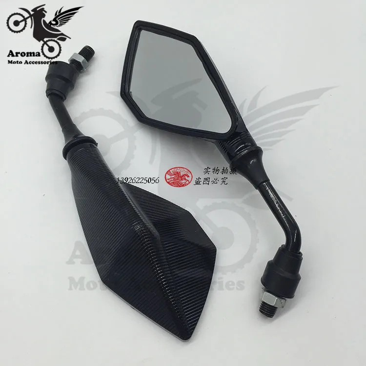 

2016 new motorcycle rearview mirror unviersal 8mm 10mm motorbike rear view mirrors 6 colors optional red moto side mirror backup