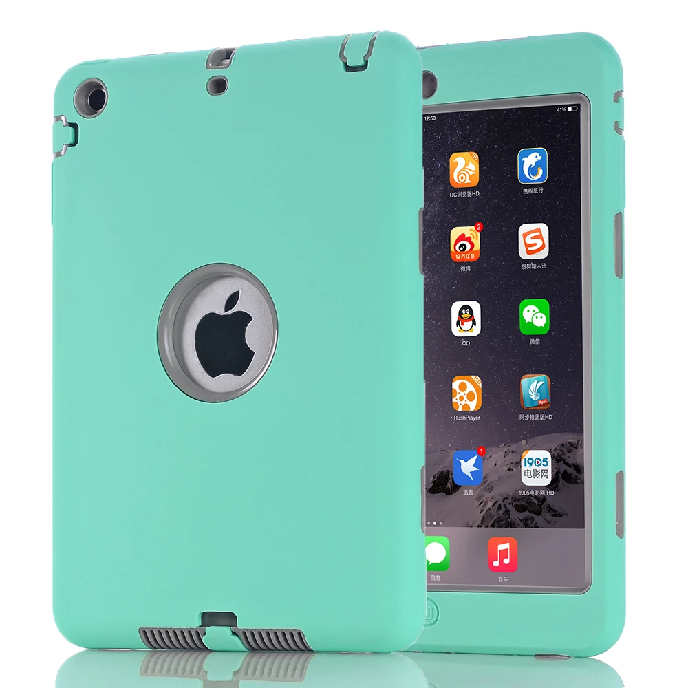 Для iPad mini 1/2/3 Retina детский безопасный противоударный сверхпрочный силиконовый